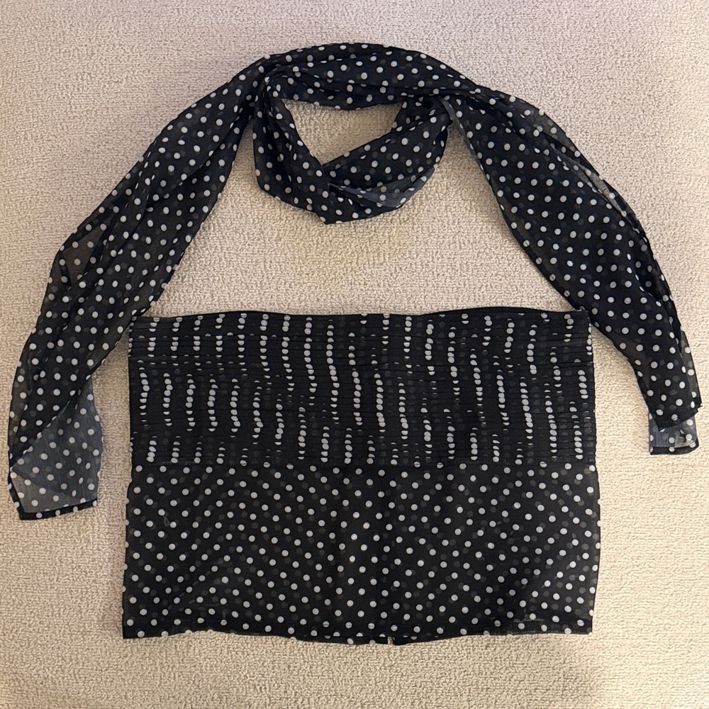 Free people top and neck scarf set